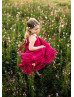 Cherry Cotton Twirl Flower Girl Dress